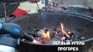 Готовим мясо гуся на угольном гриле. Быстро и вкусно
