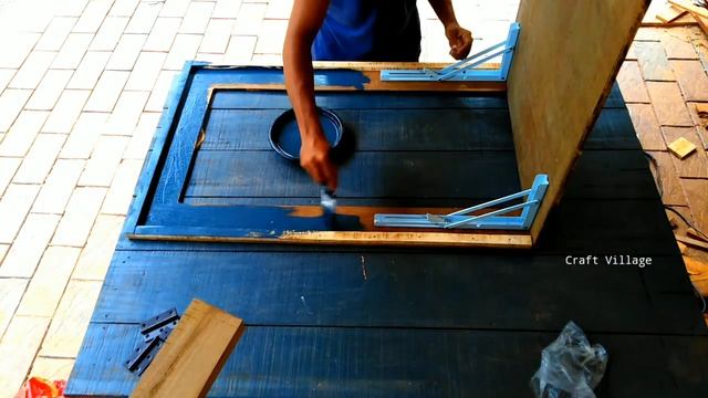 Making Unique Foldable Table With Photo Frame | This Table Save Your Home Space смотреть онлайн