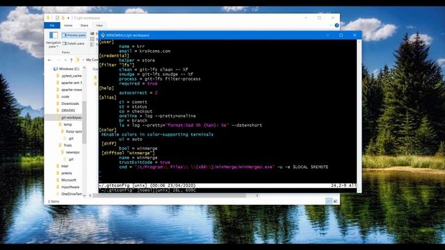 GIT: Configure Git in Windows OS смотреть онлайн