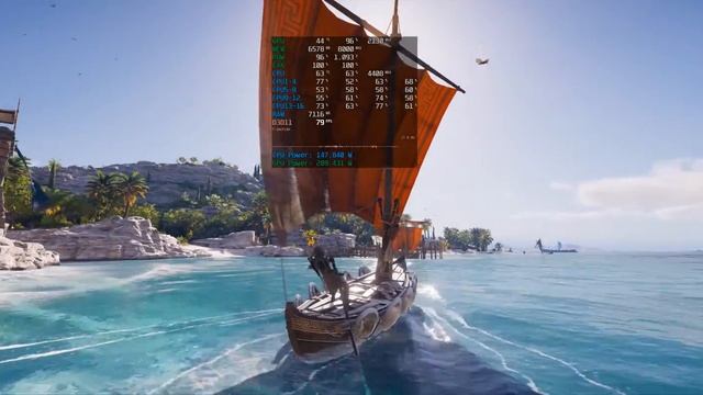 Assassin's Creed Odyssey Performance/21:9 Support Test (i7 6900K/RTX 2080 Ti/3840x1600) смотреть онлайн