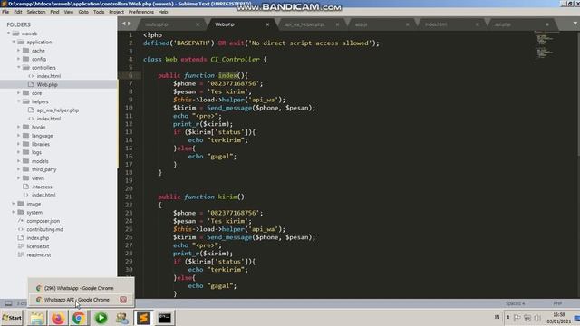 cara membuat whatsapp gateway dengan php смотреть онлайн