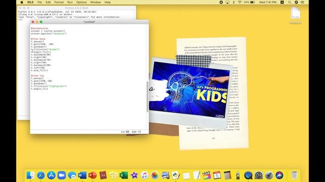 draw a tree,sun and set background color of house l programming kids смотреть онлайн