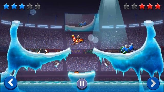 Drive Ahead БИТВА С ПИНГВИНАМИ КИБОРГАМИ Безумные задания в Мультяшной игре Драйв Ахед от Cool GAME смотреть онлайн
