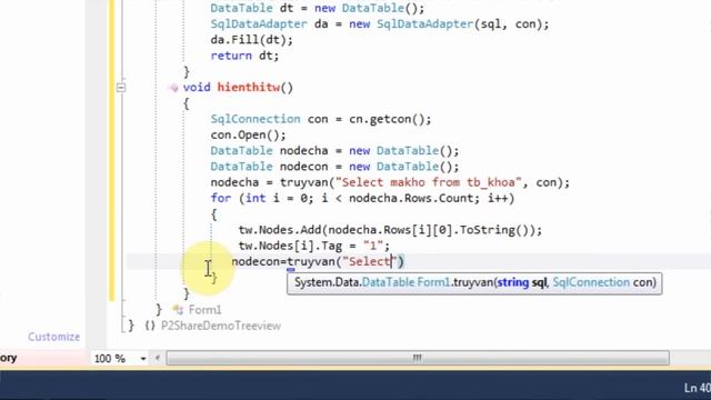 Load dữ liệu từ sql lên treeview смотреть онлайн