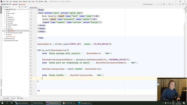 Aula 12 DW ADS 20/1 Senhas / Passwords_ смотреть онлайн