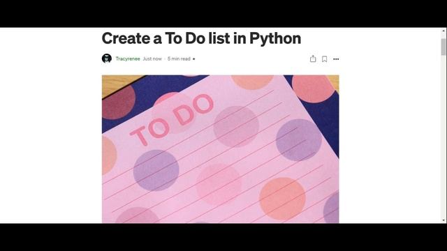 Create a to do list in Python - blog post смотреть онлайн
