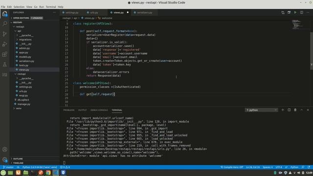 Part 3- Token Authentication API(Python Django REST Framework) in Malayalam (മലയാളം) смотреть онлайн