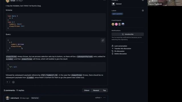 GraphQL Working Group - 2022-09-01 смотреть онлайн