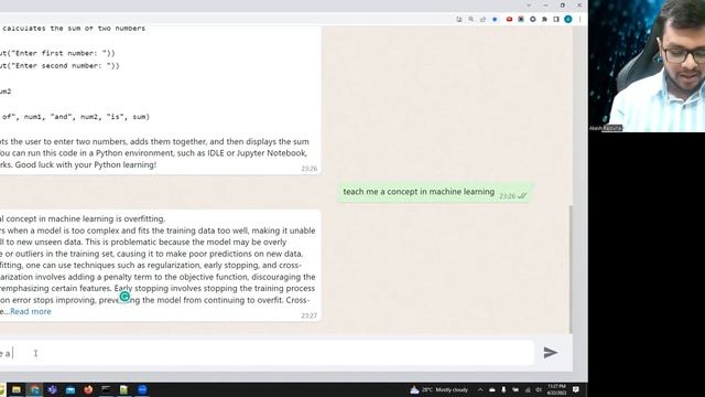 Learn Anything on WhatsApp with ChatGPT #project #python смотреть онлайн