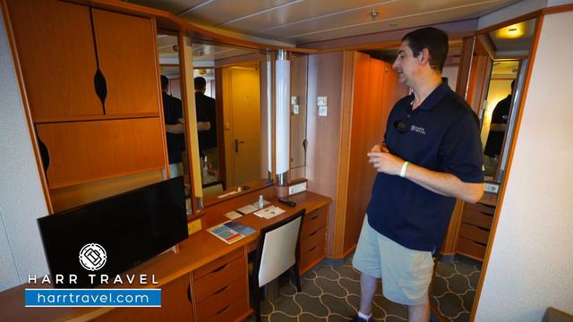Adventure of the Seas | Spacious Ocean View Stateroom with Balcony Tour & Review 4K Royal Caribbean смотреть онлайн