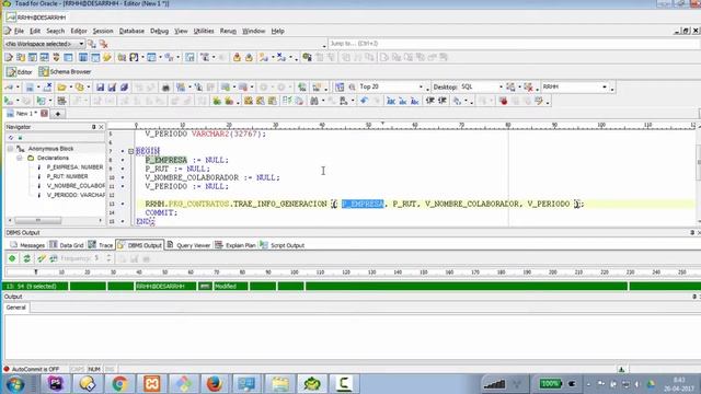 probar procedimiento almacenado oracle смотреть онлайн