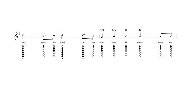 To God Be the Glory Tin Whistle Tab смотреть онлайн