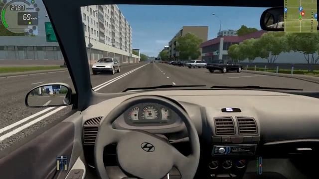 City Car Driving Hyundai Accent 1 5 102 hp Normal Driving смотреть онлайн