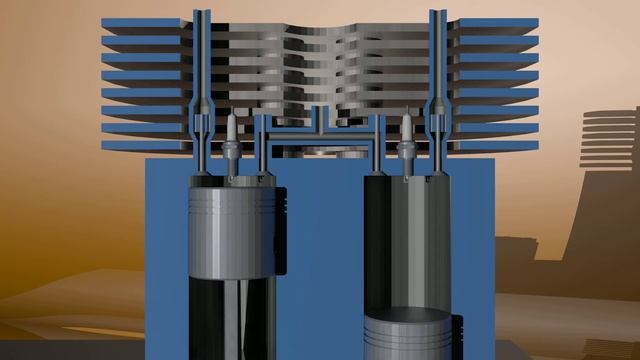 ДВС – камера сгорания: «проба пера» в Blender смотреть онлайн
