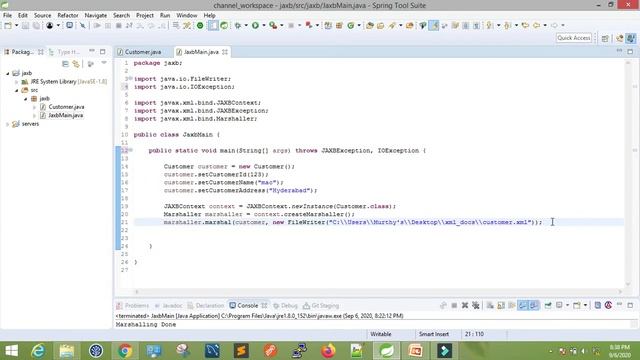 JAXB | Marshal | Unmarshal | convert Java object to XML | convert XML data into Java object смотреть онлайн