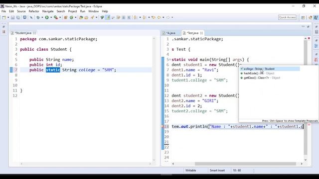 ??static Keyword in java | static Modifier in java | When we will use static keyword in java | 2020 смотреть онлайн
