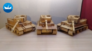 Немецкий тяжёлый танк Тигр (1942г.) из картона. Panzerkampfwagen VI Ausf.H — E/ DIY