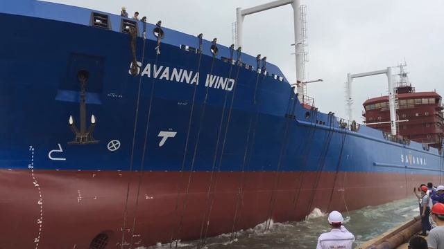 Спуск на воду корабля SAVANNA WIND смотреть онлайн