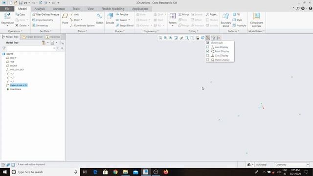 3D Sketch in Creo|3D datum point | in Hindi | perfect cad service|pcs смотреть онлайн