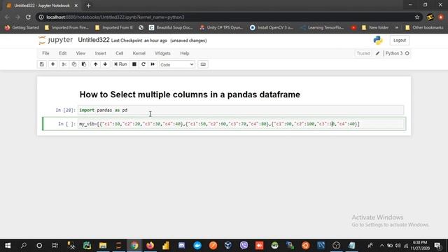 How to Select multiple columns in a pandas dataframe|Selecting multiple columns in pandas dataframe смотреть онлайн