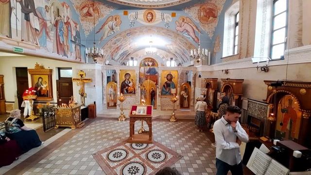 Всенощное бдение в храме МинДА (11 июля 2023 г.) смотреть онлайн