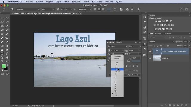 Tutorial Photoshop CC 17 # 63 ¿Cómo usar el interlineado y seguimiento?. liclonny смотреть онлайн