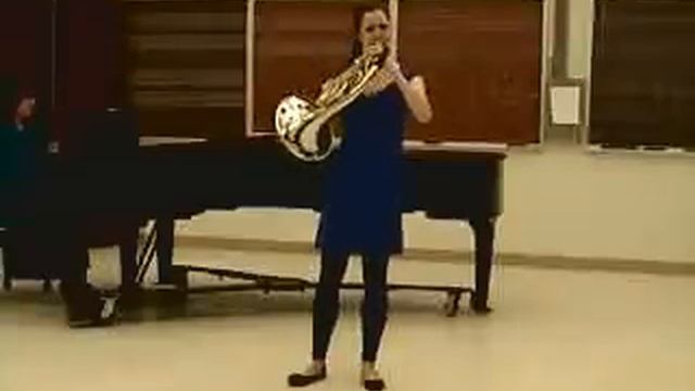 Michelle Hembree plays Schumann French Horn solo 3/7/12 смотреть онлайн