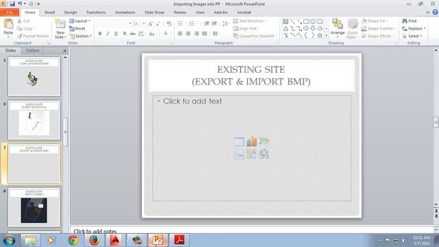 Importing AutoCAD Images into PowerPoint смотреть онлайн