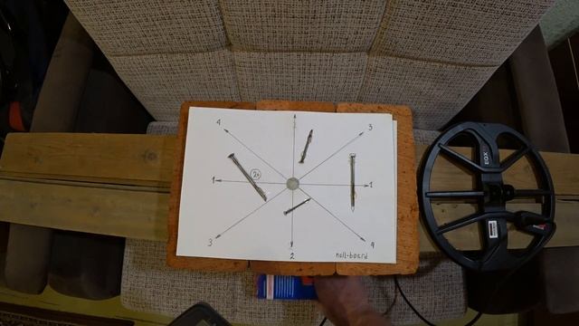 Minelab Equinox 600. Нюансы озвучки программ! Тест Nail Board