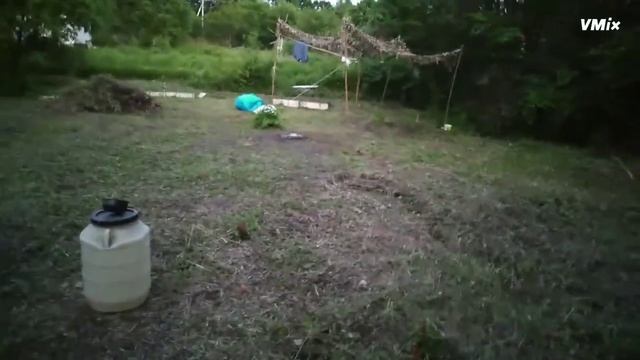 Строю столик из обрезков бруса на даче. Заверешение уборки на участке. смотреть онлайн