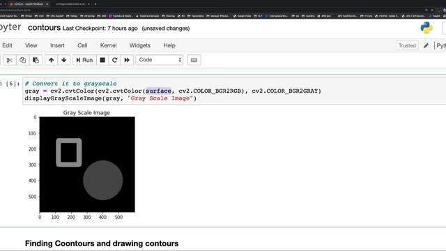 Finding and drawing Contours смотреть онлайн