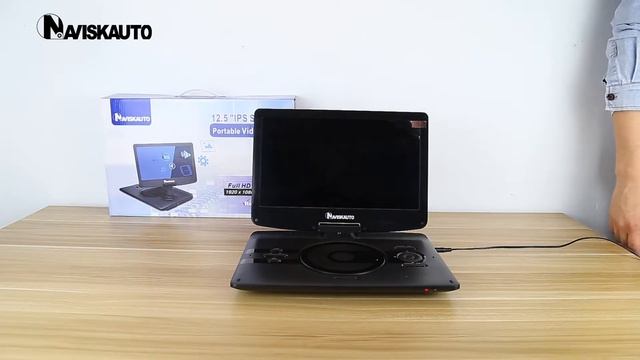 Naviskauto 12.5 Inch Portable DVD Player Video User Guide | Autojoy.com