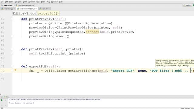 PyQt5 And Qt Designer Making TextEditor Print Preview, Export PDF Menu Items Part 7 смотреть онлайн