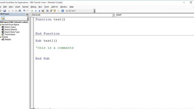 VBA Tutorial-1: Start with VBA смотреть онлайн