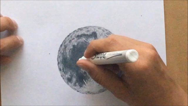 How to draw the moon смотреть онлайн