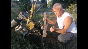 Приспособление для копки чеснока мотоблоком