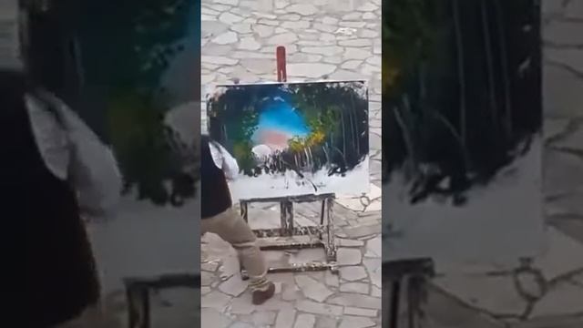 Художник рисует пальцами смотреть онлайн