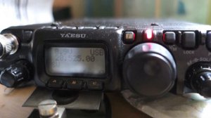 QRP Yaesu FT 817 - 5 watts with LNR precision END-FED antenna WARC - QSO DX