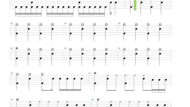 Seasons In The Abyss + Slayer + Drums Only + Drum Tab