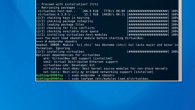 Quick Install: Virtualbox in Arch Linux смотреть онлайн