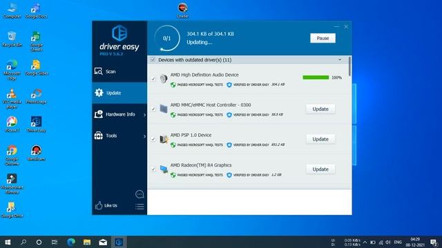 Updating Drivers Using Driver Easy 5.6 On Windows 10 !!!!