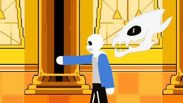 sans gaster blaster fire test stick nodes animation смотреть онлайн