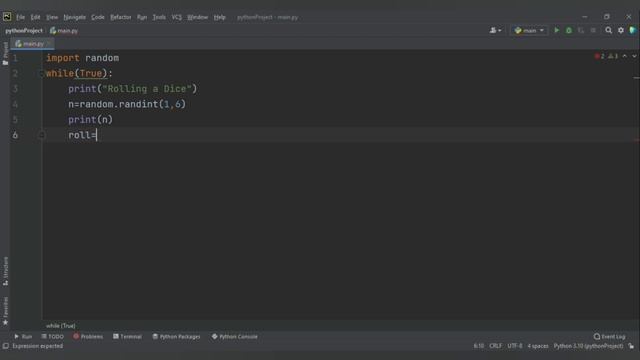 Python- Write a Random Number Generator that generates Random Number between 1 & 6(Simulates a Dice смотреть онлайн