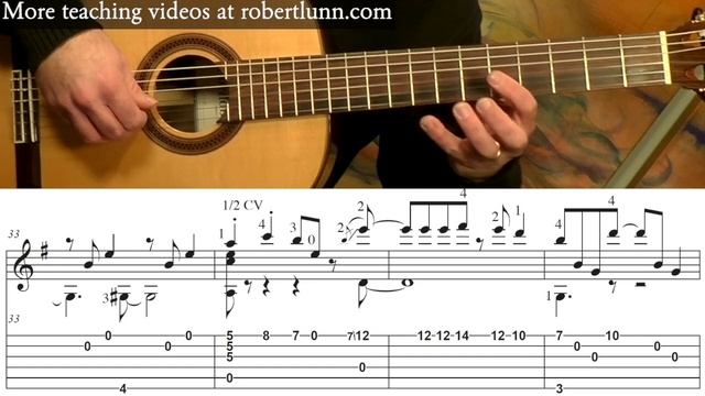 AUTUMN LEAVES - Full Tutorial with TAB - Fingerstyle Guitar смотреть онлайн