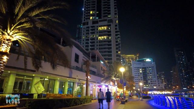Dubai Marina Walk Night Complete Walking Tour 2022 | 4K | Dubai Tourist Attraction смотреть онлайн