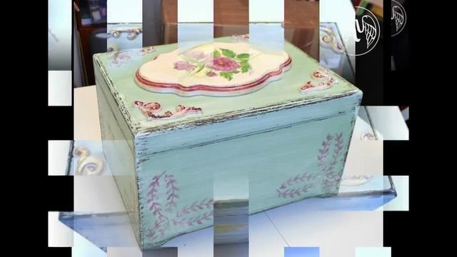 Роспись и декор мебели "Сундук в стиле прованс". Мастер-класс. Наталья Жукова. Фото-отчет смотреть онлайн