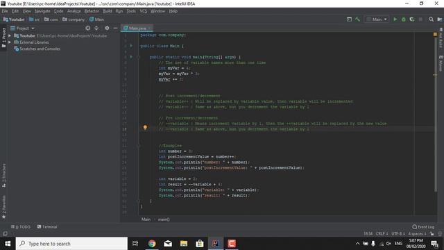 Java tutorials for beginners: The post/pre increment operator смотреть онлайн