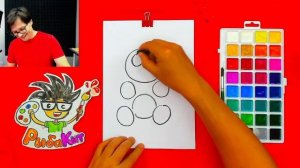 Простые рисунки ЛЕДИ Баг и СУПЕР Кот -  РыбаКит папа рисует