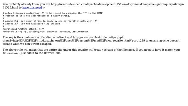 Configuring htaccess/mod_rewrite to serve static files with question mark in the URL смотреть онлайн