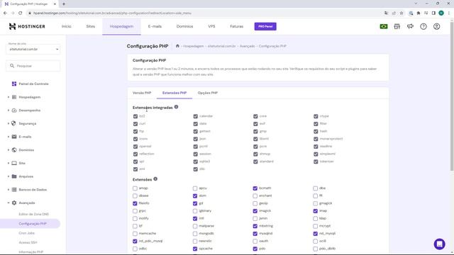 HOSTINGER: Ativar Extensões PHP no hPanel (Rápido e Fácil) 2023 смотреть онлайн